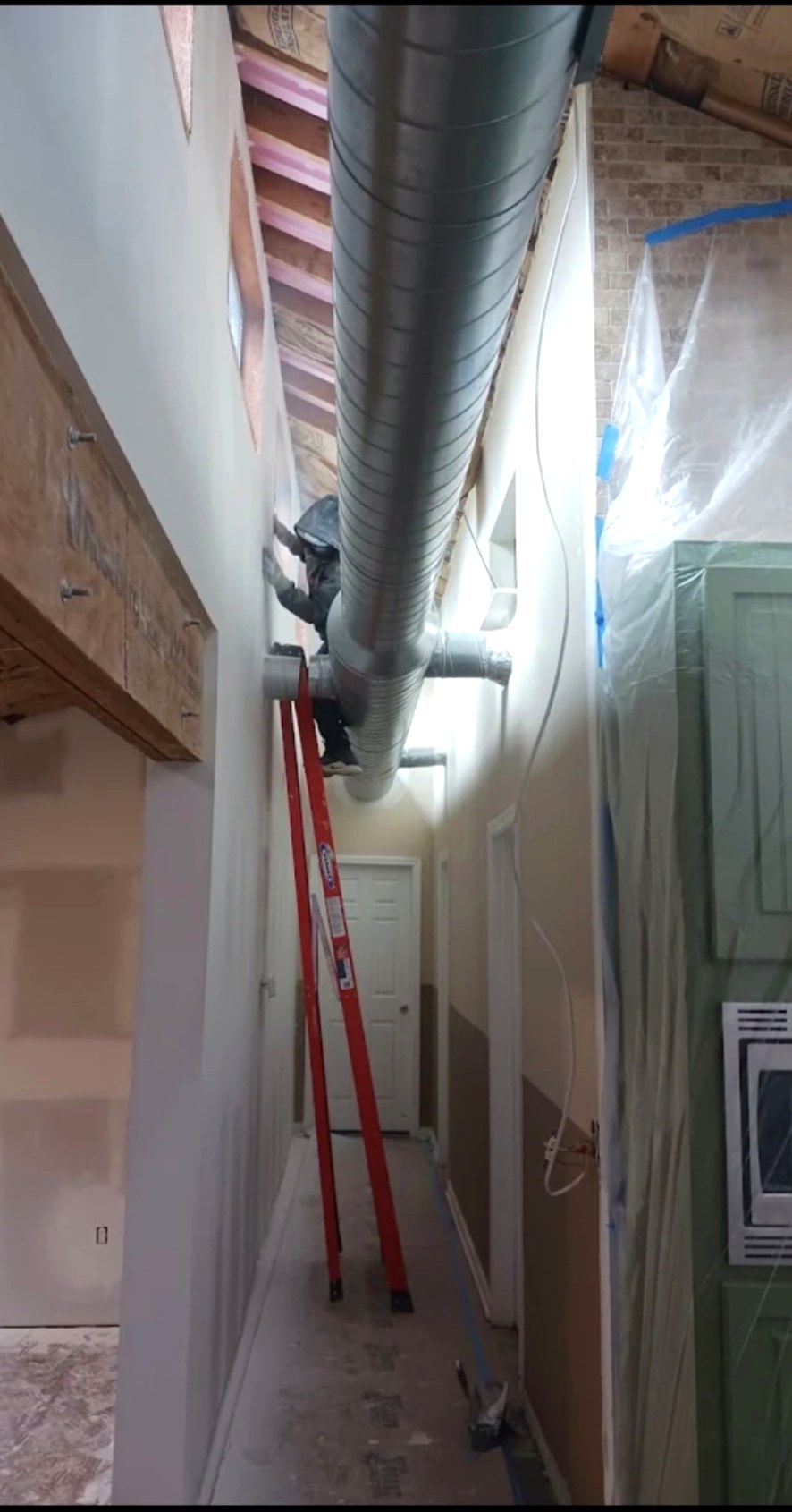 Whole-home renovation — framing & ductwork