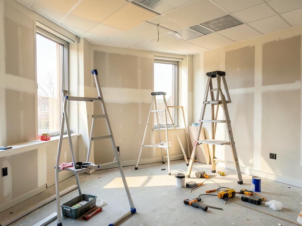 Commercial renovation & drywall finish